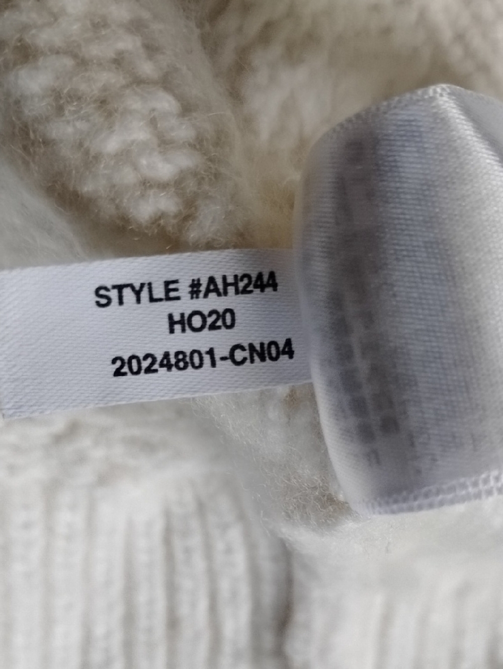 Grenville Cableknit Mockneck Alpaca Wool Oversized Sweater XS Antique Cream - Picture 8 of 10